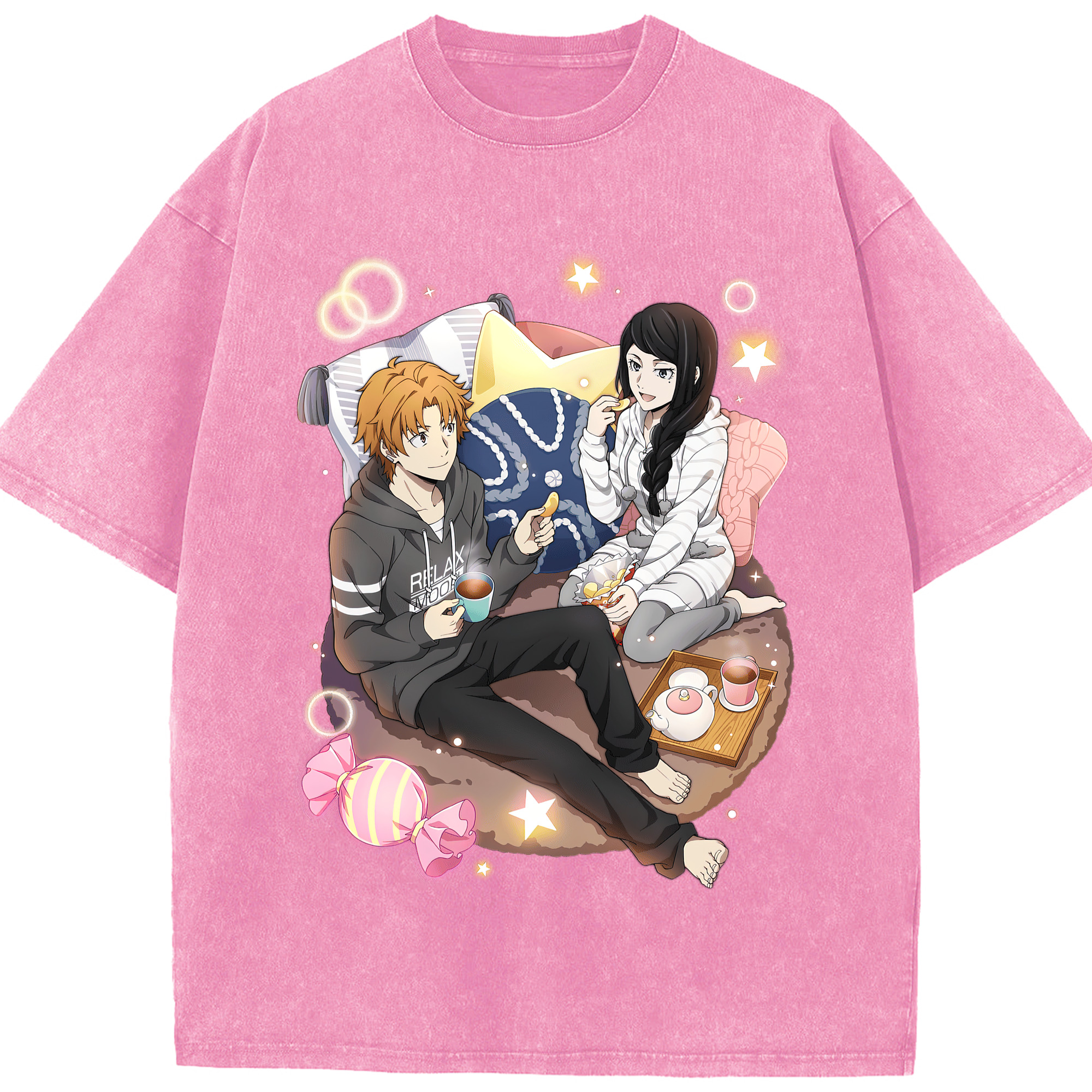 （画像用） 文豪ストレイドッグス Bungo Stray Dogs 綿100% ヴィンテージ風 半袖Tシャツ（フロントプリント）